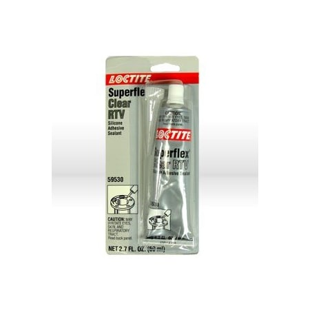 Loctite SuperflexR Clear RTV, Silicone Adhesive Sealant 80 ml Tube, Carded LOC59530